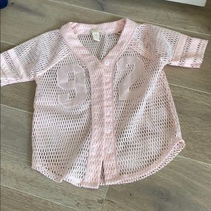 Pink See Through Top